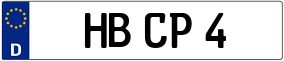 Trailer License Plate